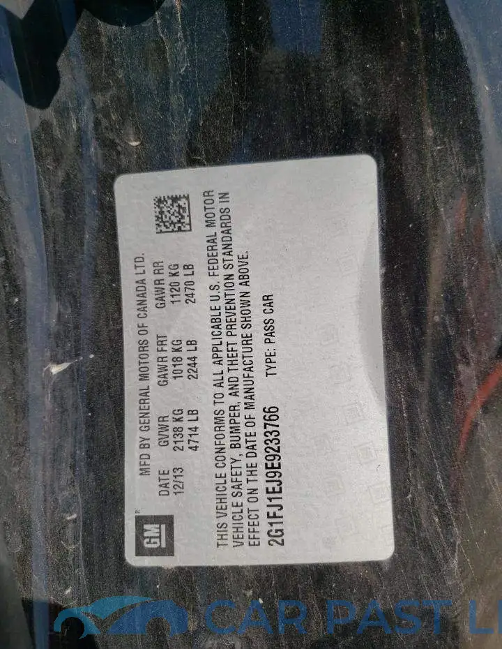 2G1FJ1EJ9E9233766# 12