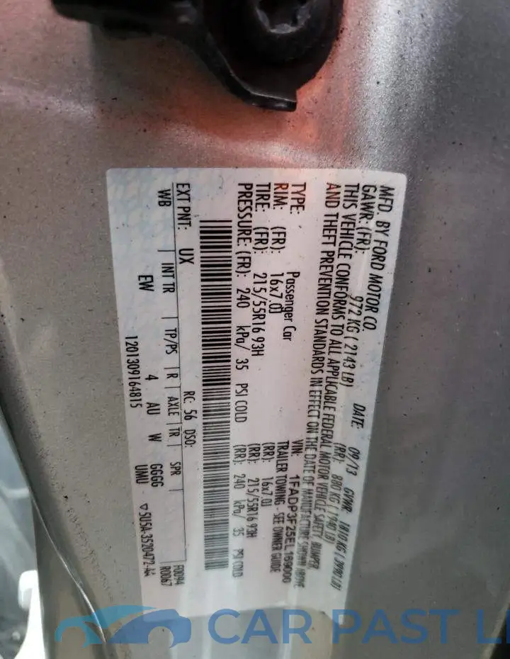 1FADP3F25EL169000# 13