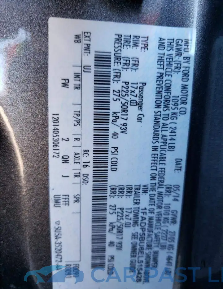 1FADP5BU6EL515428# 13