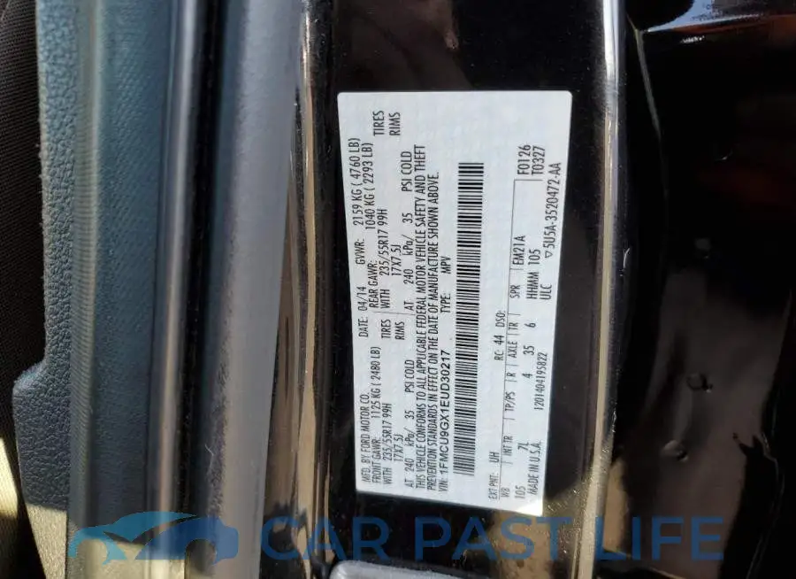 1FMCU9GX1EUD30217# 13