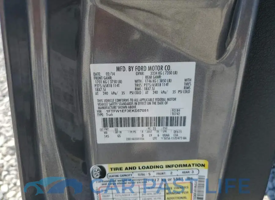 1FTFW1EF3EKD57051# 12