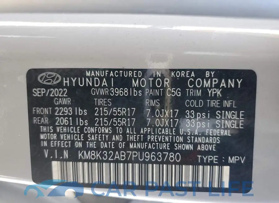 KM8K32AB7PU963780# 13