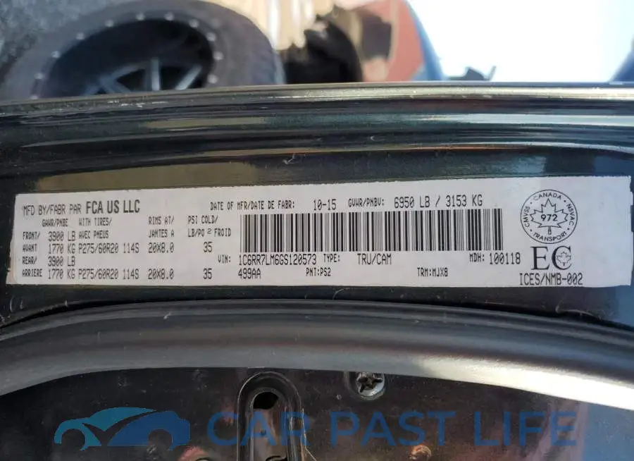 1C6RR7LM6GS120573# 12