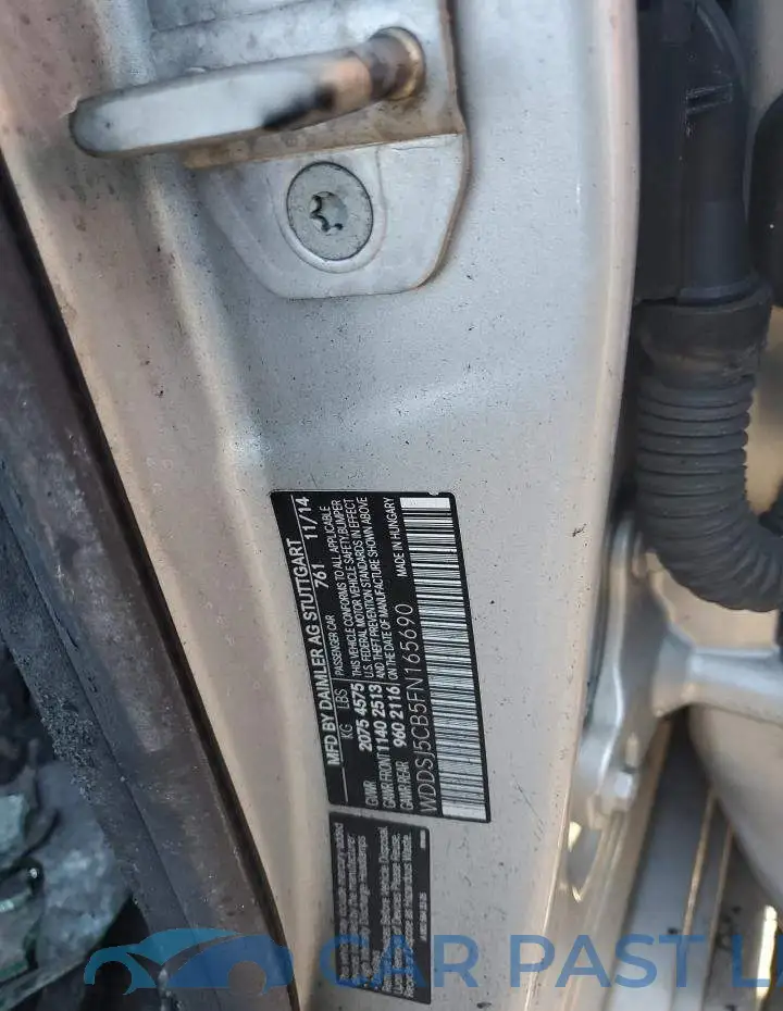 WDDSJ5CB5FN165690# 12