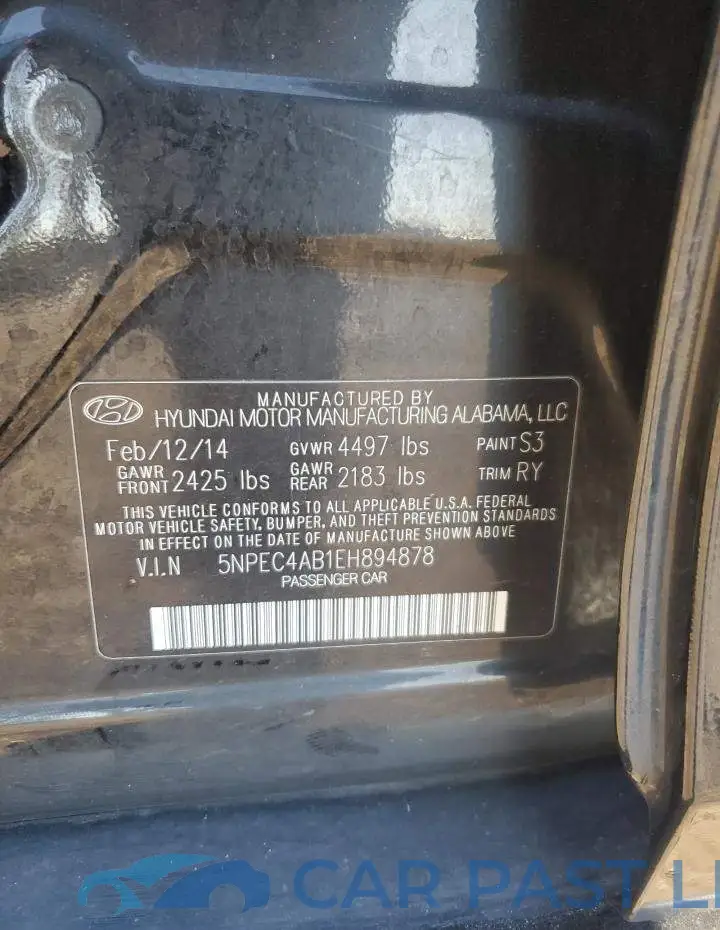 5NPEC4AB1EH894878# 12