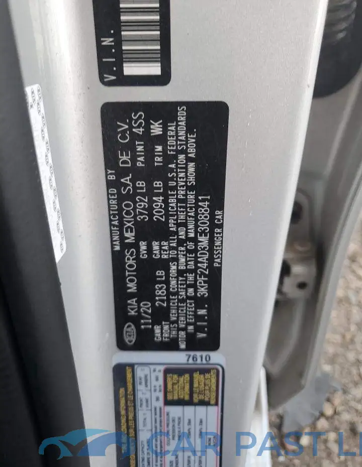 3KPF24AD3ME308841# 12
