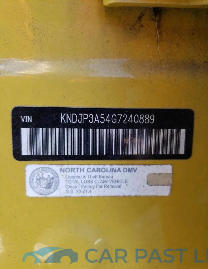 KNDJP3A54G7240889# 14