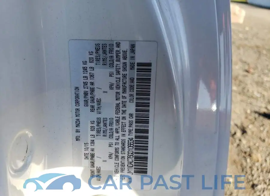 JM1NDAC76G0106634# 12