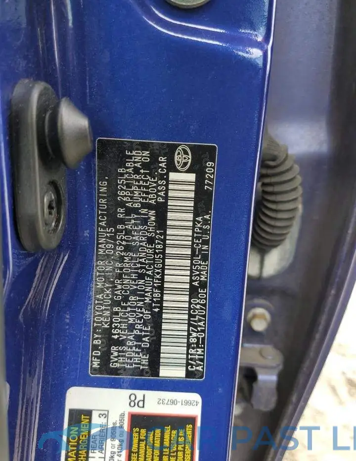 4T1BF1FKXGU518721# 13