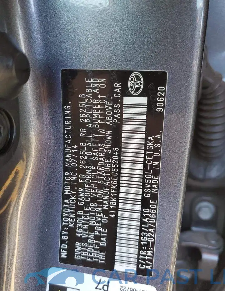 4T1BK1FK6EU552048# 12