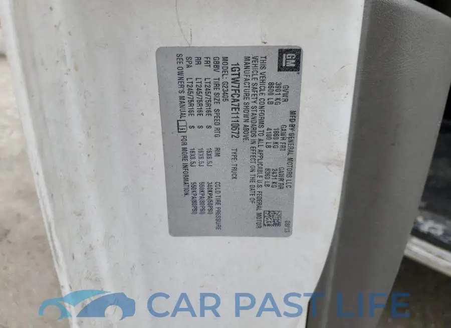 1GTW7FCA7E1110672# 13