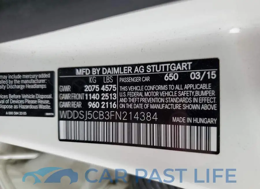 WDDSJ5CB3FN214384# 12