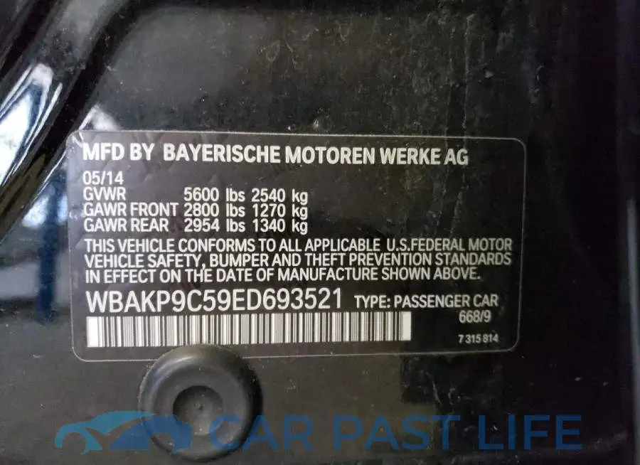 WBAKP9C59ED693521# 12