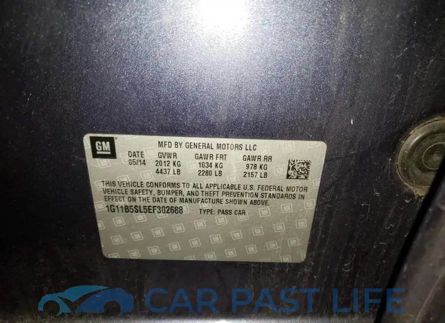 1G11B5SL5EF302688# 12