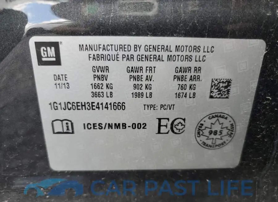 1G1JC6EH3E4141666# 12