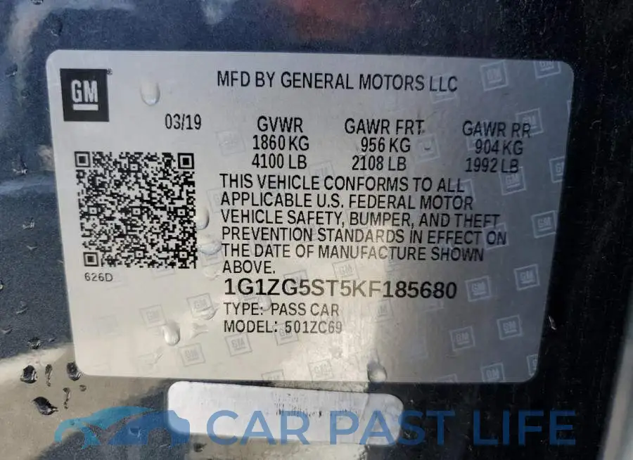 1G1ZG5ST5KF185680# 13