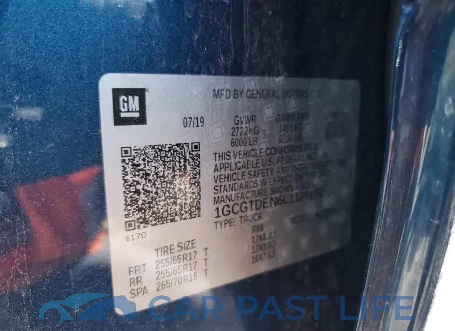 1GCGTDEN6L1106162# 12