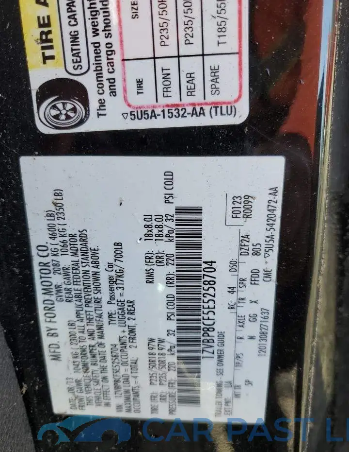 1ZVBP8CF5E5258704# 13
