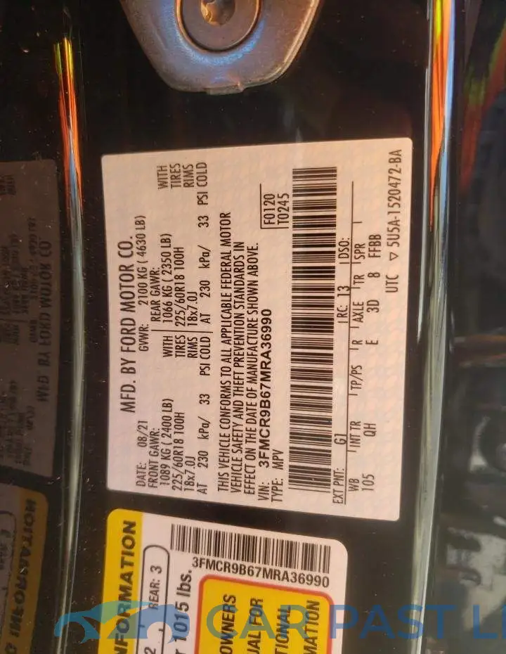 3FMCR9B67MRA36990# 12