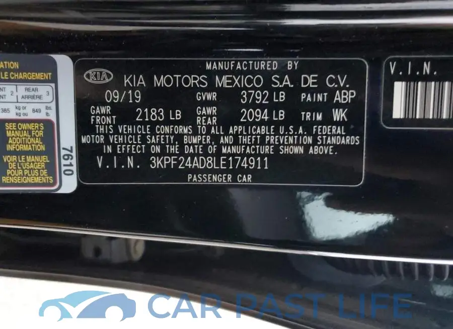 3KPF24AD8LE174911# 12