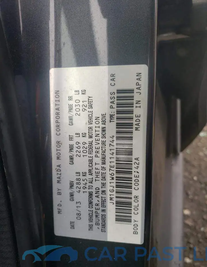 JM1GJ1W67E1141744# 12