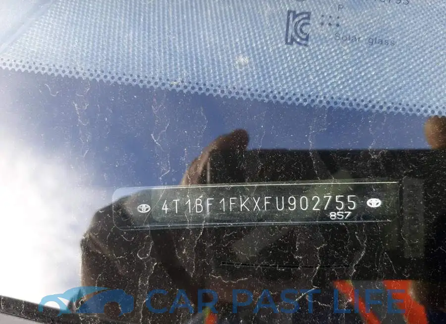 4T1BF1FKXFU902755# 12