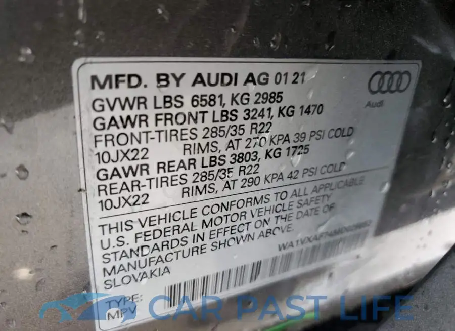 WA1VXAF74MD029652# 14