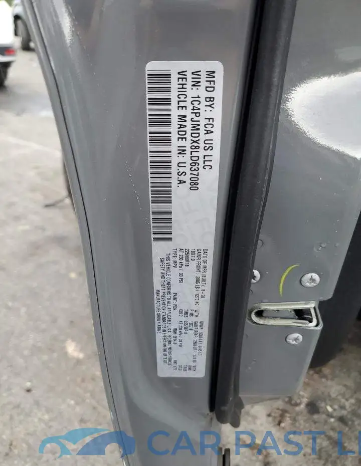 1C4PJMDX8LD637080# 12