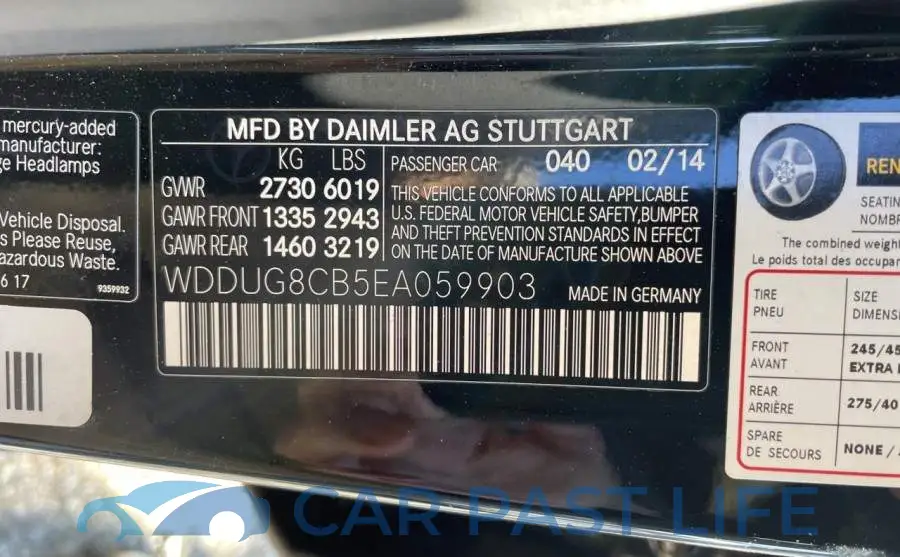 WDDUG8CB5EA059903# 10