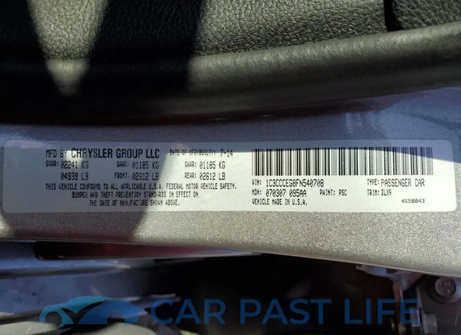 1C3CCCEG8FN540708# 13