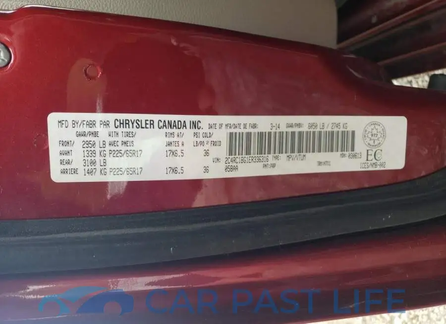 2C4RC1BG1ER336316# 14