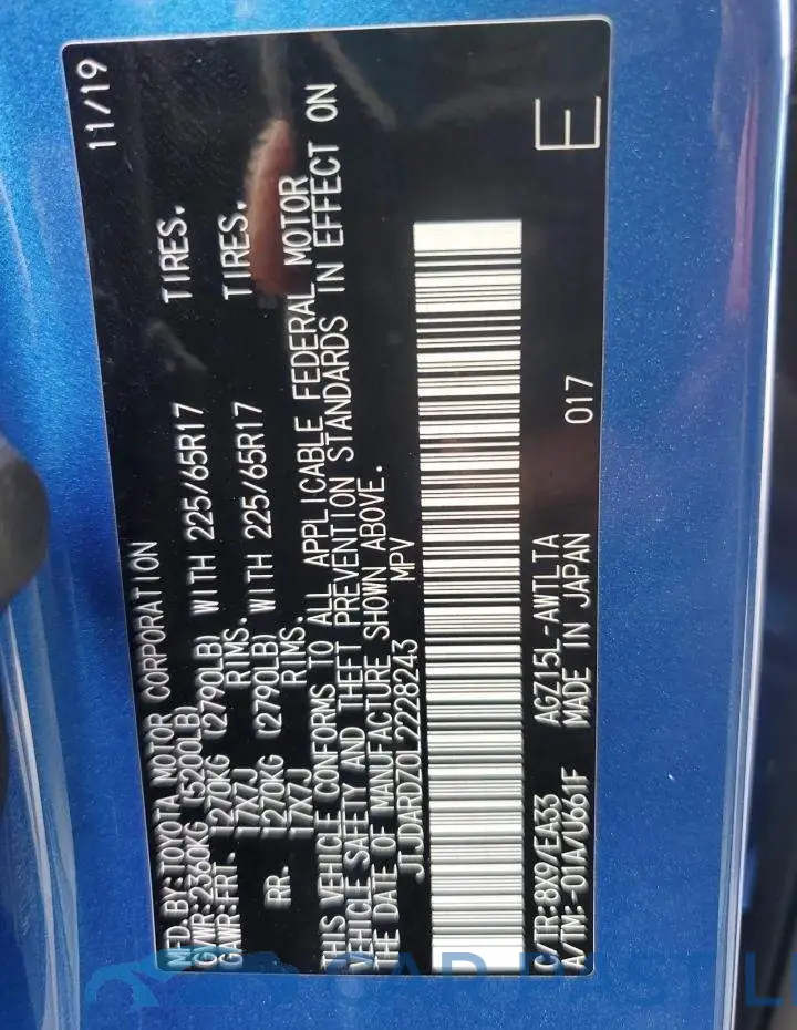 JTJDARDZ0L2228243# 13