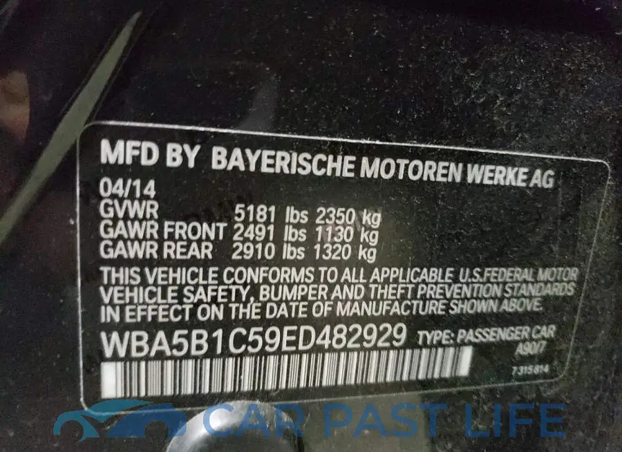 WBA5B1C59ED482929# 12