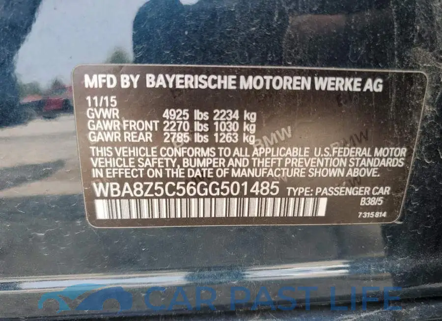 WBA8Z5C56GG501485# 12