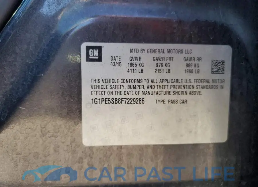 1G1PE5SB8F7229286# 13