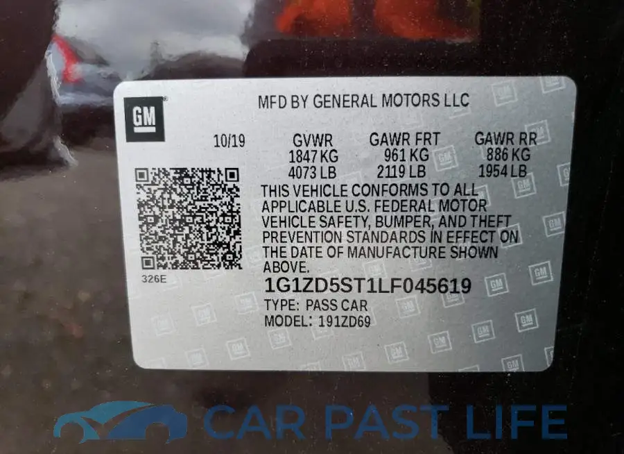 1G1ZD5ST1LF045619# 12