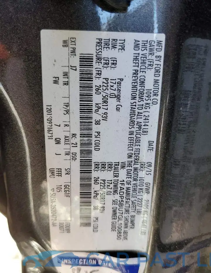 1FADP5BU7GL100850# 13