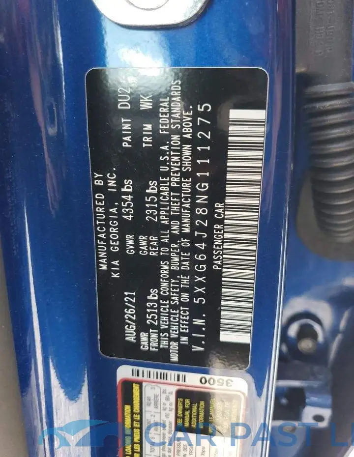5XXG64J28NG111275# 12