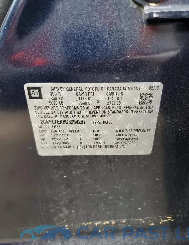 2GKFLTEK6G6354267# 13