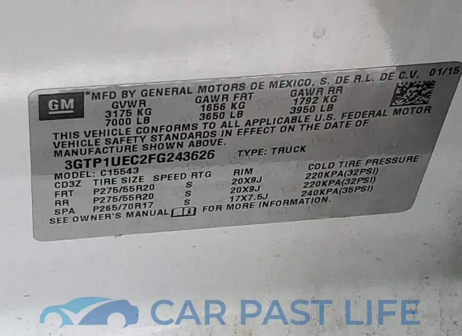 3GTP1UEC2FG243626# 12