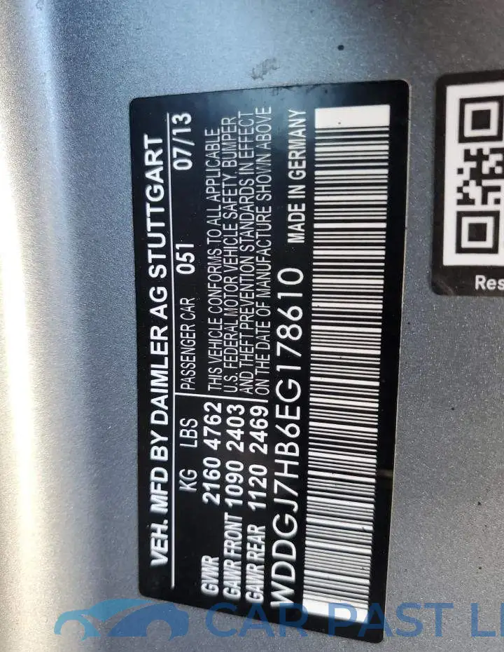 WDDGJ7HB6EG178610# 12