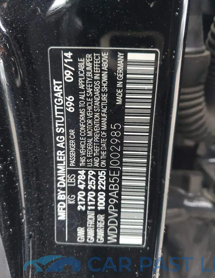 WDDVP9AB5EJ002985# 12