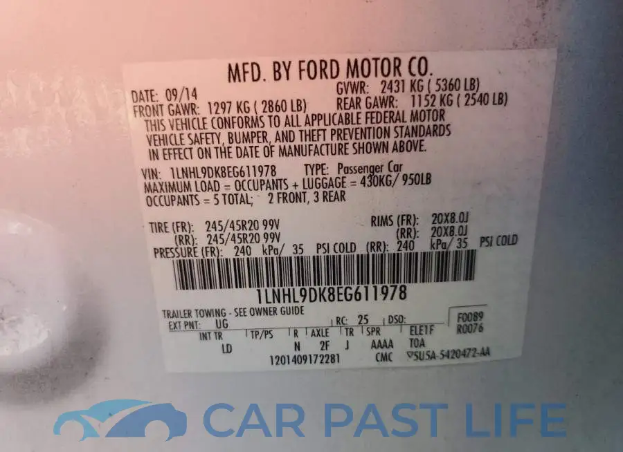 1LNHL9DK8EG611978# 12