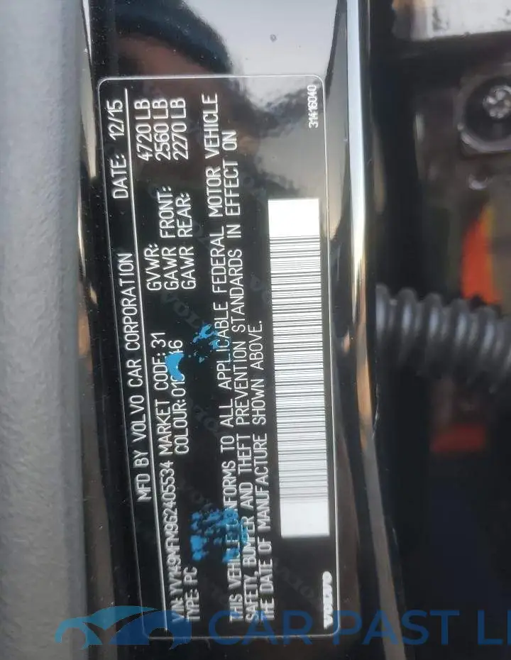 YV149MFM9G2405534# 12