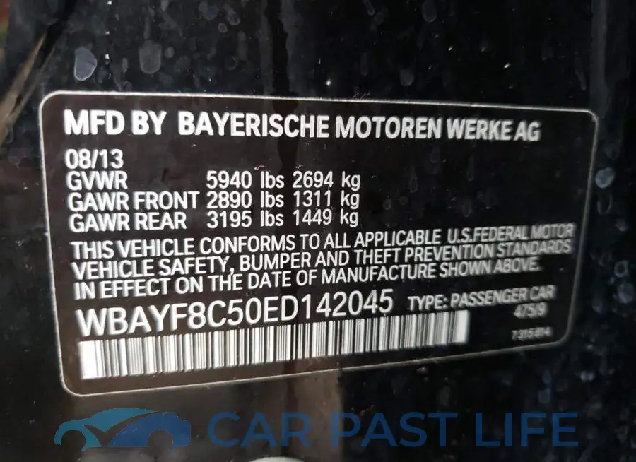 WBAYF8C50ED142045# 12
