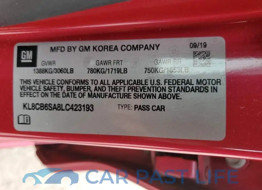 KL8CB6SA8LC423193# 13