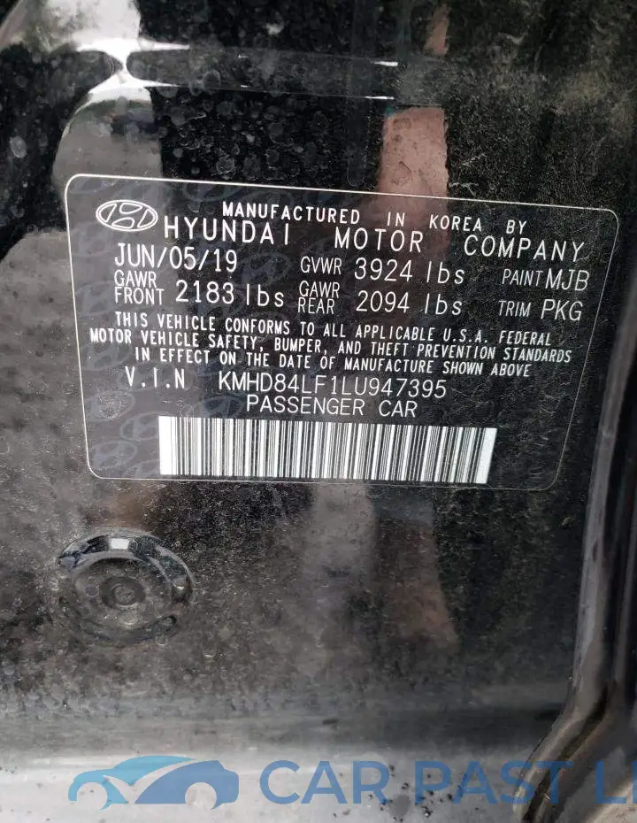 KMHD84LF1LU947395# 12