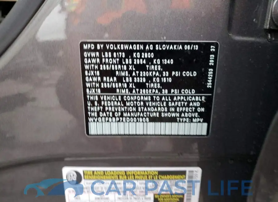 WVGEF9BP7ED001905# 13