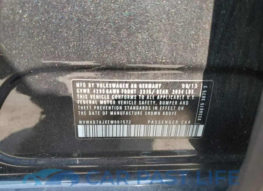 WVWHD7AJXEW001572# 13