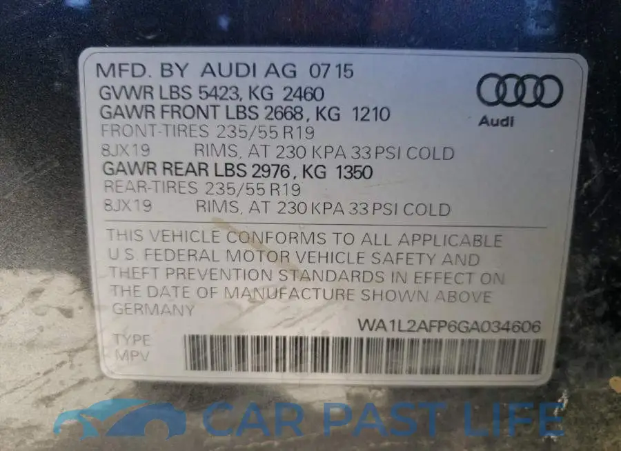 WA1L2AFP6GA034606# 13